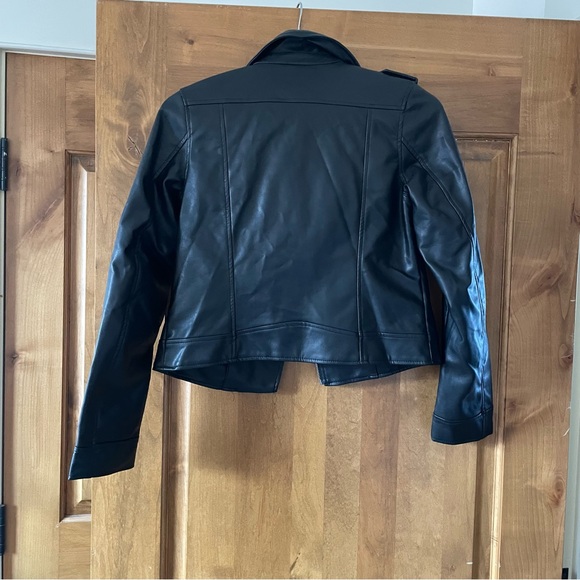Girls H&M Faux Leather Jacket black - Picture 2 of 5